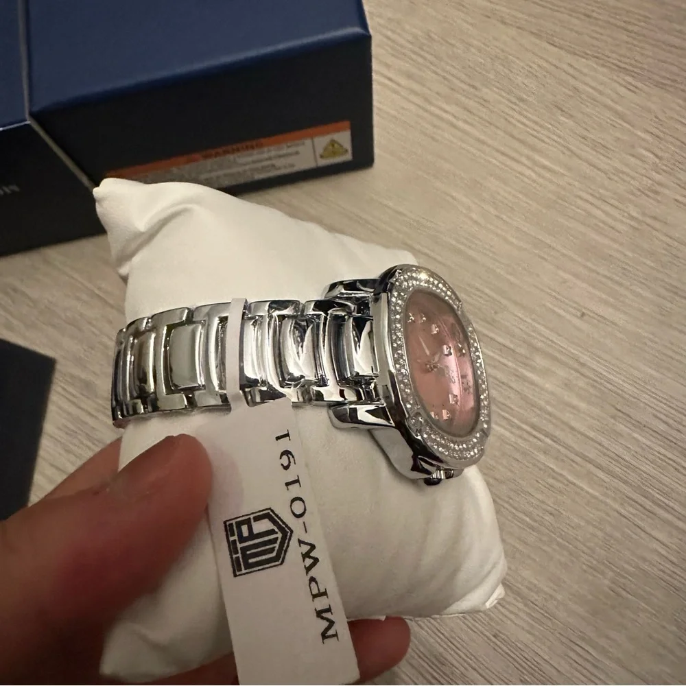 Montres Prestige x Invicta MPW-0191 Pink Crystal Watch 35mm NIB